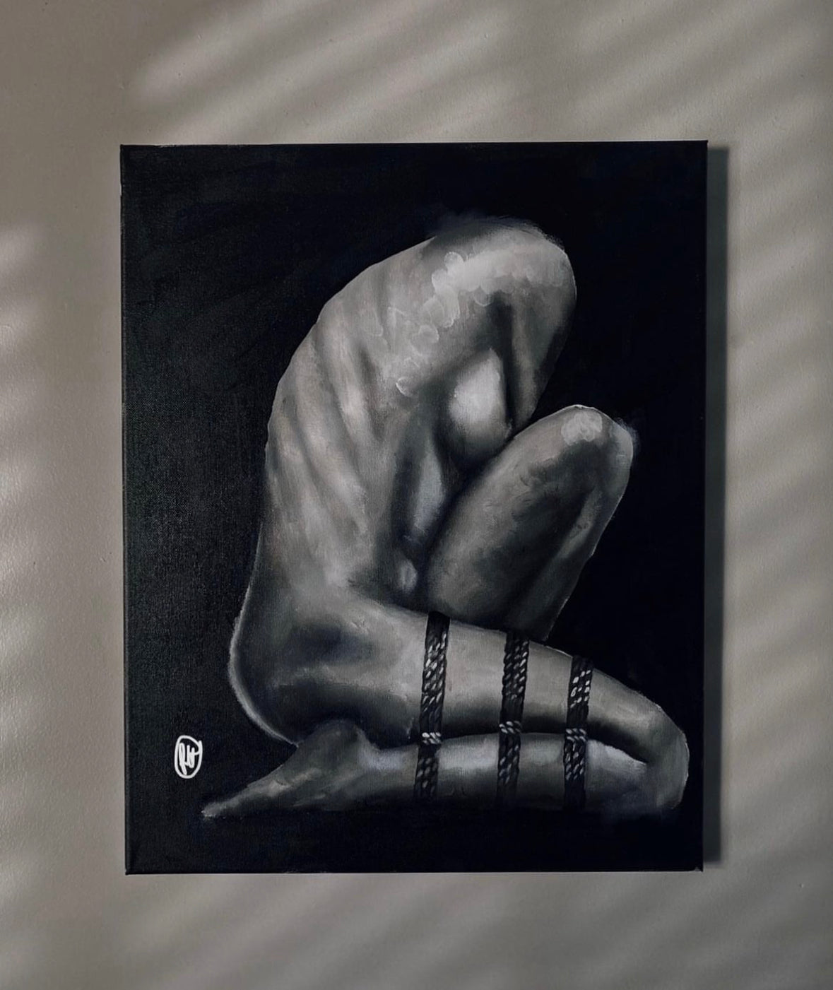 Shibari  BDSM Original Acrylic Painting